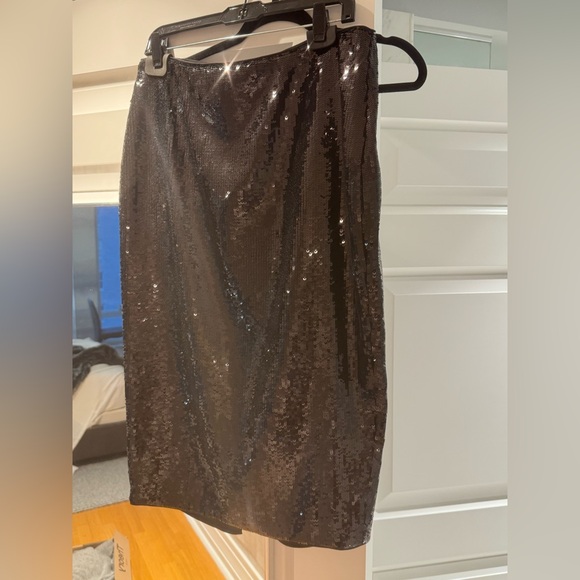 NWT Theory midi pencil skirt in recycled sequins - Picture 4 of 5